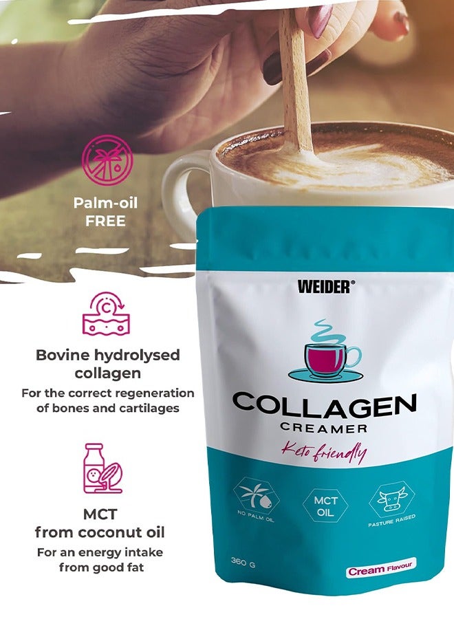 Weider Collagen Creamer, Keto Friendly, No Palm Oil, 360g Cream Flavour - Image 2