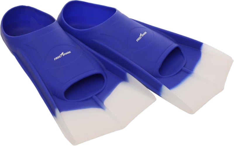 Shark Swim Fins Size 42-44 Premium Training Flippers for Adults Lightweight &amp; Hydrodynamic Design Perfect for Swimming, Snorkeling &amp; Fitness - Blue