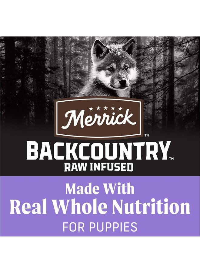Merrick Backcountry Grain Free Dry Puppy Dog Food, Kibble with Freeze Dried Raw Pieces, Chicken Recipe - 4.0 lb. Bag - Image 3