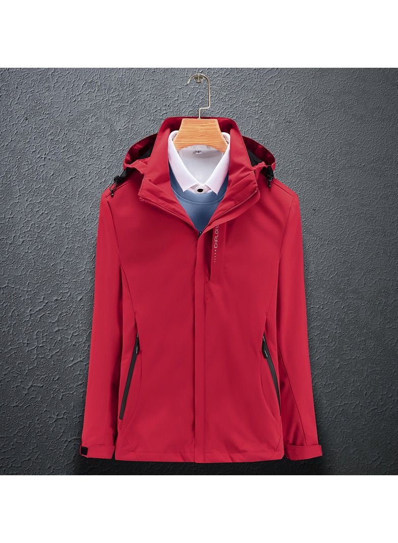 Loquat Thin Single Layer Hooded Windproof And Waterproof Overcoat - Image 1