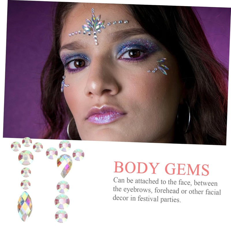 Elegant Face Jewels Bindi for Women Glittering Makeup Gems for Festival and Night Party - Image 5