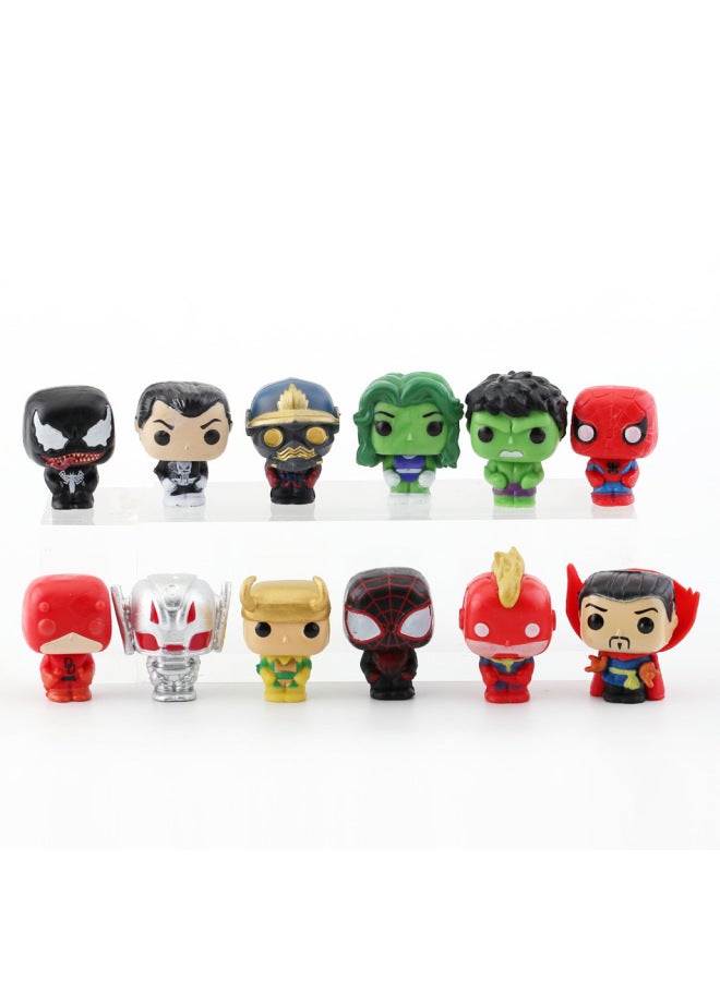 Hot Blind Box Eve Gifts For Children Avengers 24 Figure Digital Down Countdown-Color:Doll 24-piece Blind Box Drawing Set Lzmh003 - Image 5