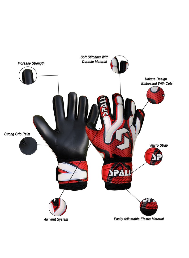 سبال قفازات حارس المرمى مع دعم فائق للأصابع، للمباراة والتدريب، مثالية للرجال والنساء والبالغين والأطفال والمراهقين - Image 2