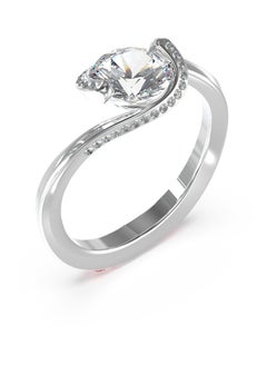 GUESS Ladies Silver Ring 