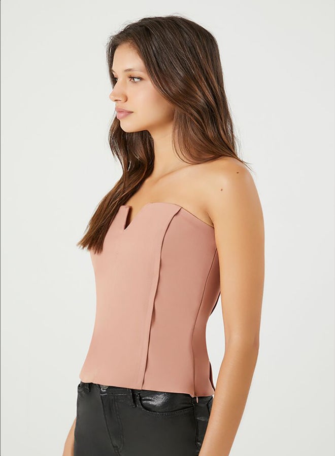 FOREVER 21 Twill V-Wire Tube Top - Image 2