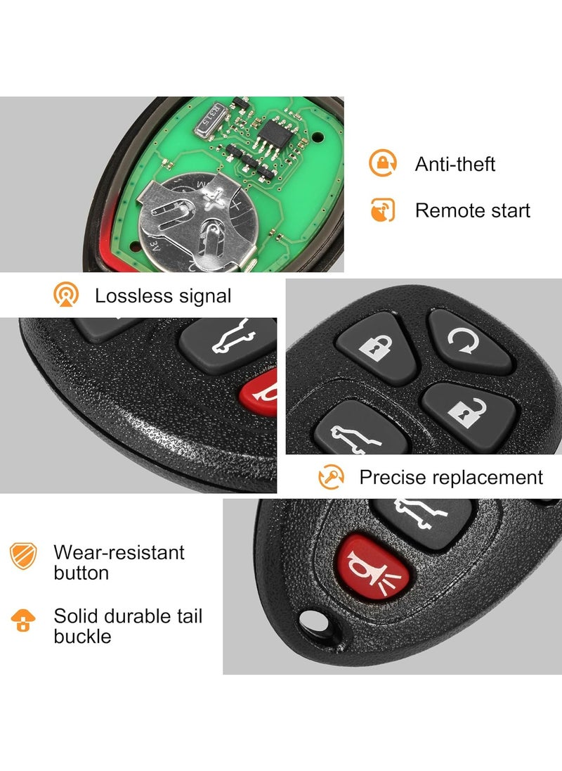 TLAXCA - Pack of 2 Car Keyless Entry Remote Control Key Fob Fits for 07-14 Chevy Suburban Tahoe/ 09-17 Traverse/ 07-14 GMC Yukon/ 08-17 Acadia Buick Enclave/ 07-13 Escalade Car Keyless Entry Remote Control,OUC60270 OUC60221 - Image 1