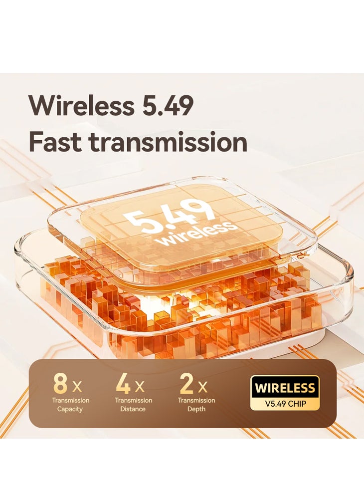 تشوميل سماعة رأس بلوتوث لاسلكية مفتوحة، سماعة أذن مثبتة على الأذن 5.4 لتشغيل الألعاب الرياضية - Image 5