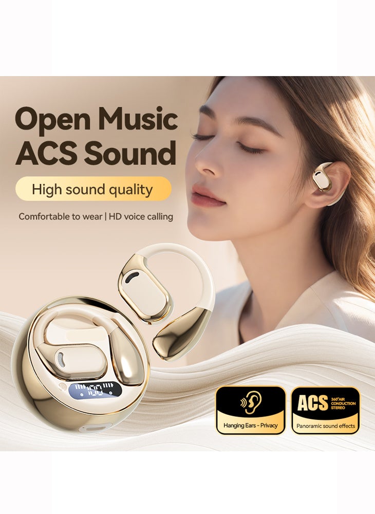 تشوميل سماعة رأس بلوتوث لاسلكية مفتوحة، سماعة أذن مثبتة على الأذن 5.4 لتشغيل الألعاب الرياضية - Image 3