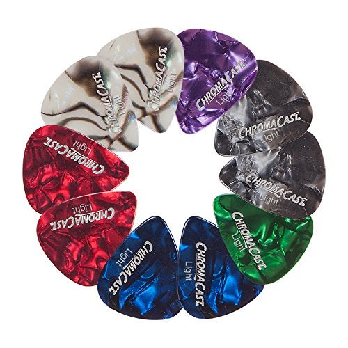 ChromaCast CC-CP-LIGHT-10PK(A) Pearl Celluloid Guitar Picks, 10-Pack, Light - Image 1