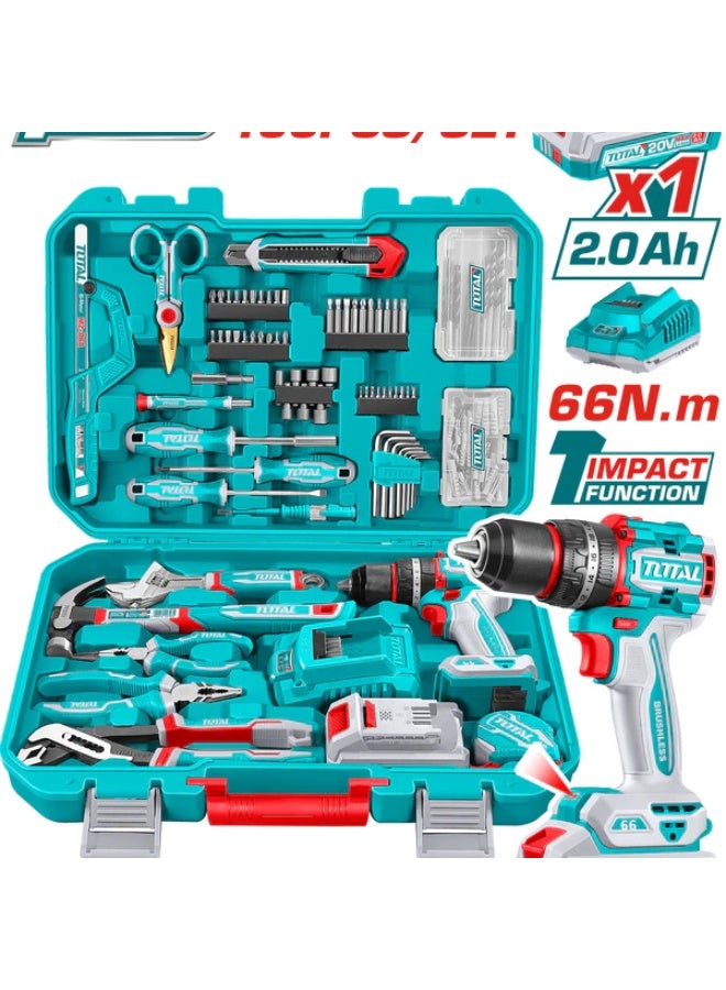 TOTAL 166-Piece Drill Bit & Accessories Set - Image 2