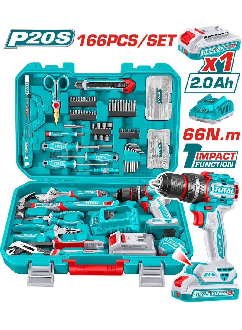 TOTAL 166-Piece Drill Bit & Accessories Set - Image 1