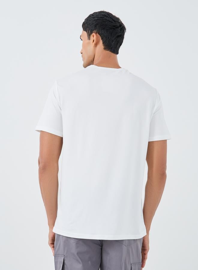 Take Two Slogan Printed Round Neck Regular Fit T-Shirt - Image 4