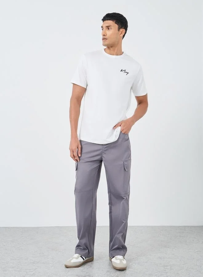 Take Two Slogan Printed Round Neck Regular Fit T-Shirt