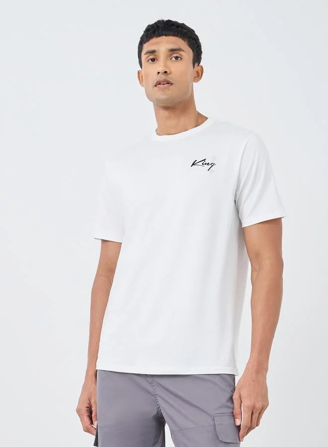 Take Two Slogan Printed Round Neck Regular Fit T-Shirt