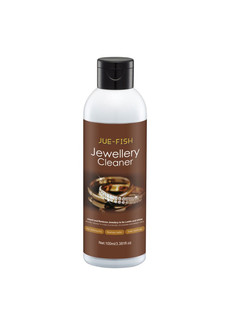 JUE-FISH Jewelry Cleaner for Gold Silver Diamond Rings Necklaces Watch Dials Rust Removal and Care  - Image 1