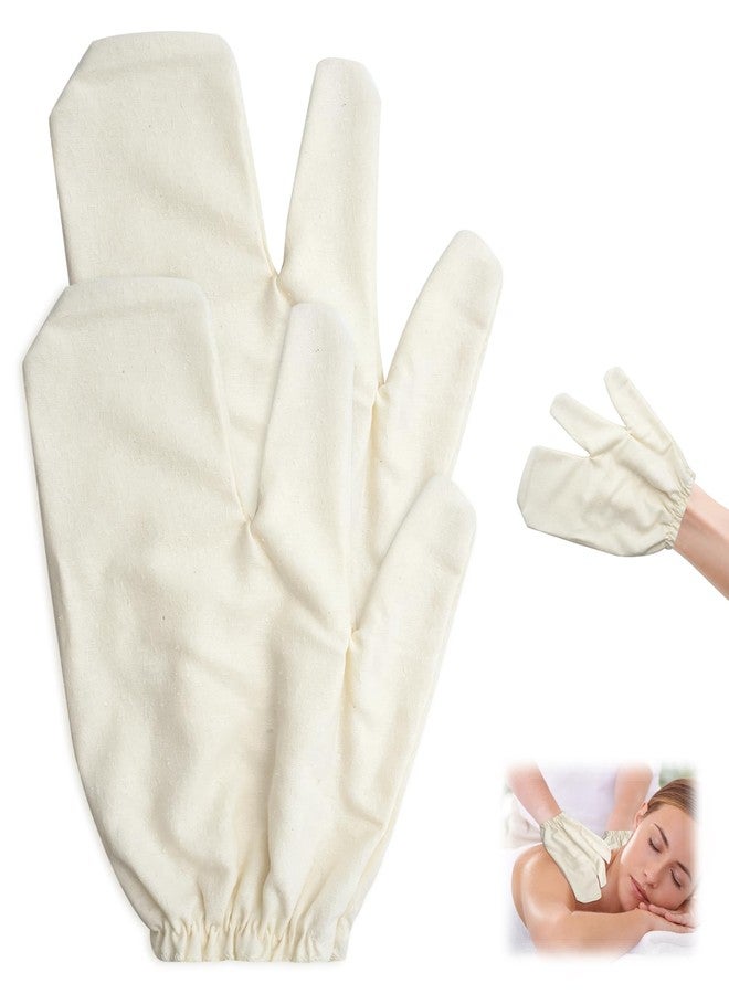 KCMOSGI 2 PCS Garshana Raw Silk Gloves, Massage Gloves with Elastic Wrist Bands for Ayurvedic Massage Body Exfoliating and Dry Brushing - Image 1