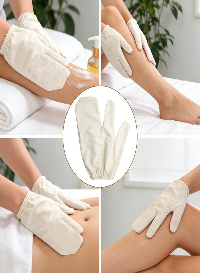 KCMOSGI 2 PCS Garshana Raw Silk Gloves, Massage Gloves with Elastic Wrist Bands for Ayurvedic Massage Body Exfoliating and Dry Brushing - Image 5