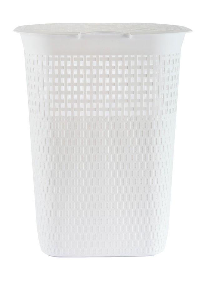 cleany genie Multi-Purpose Plastic Laundry Basket with Lid, with a Slit Break Resistant, Light Weight, Durable and Stylish Construction Large Space Perfect for Storage - 55 Liters - Image 3