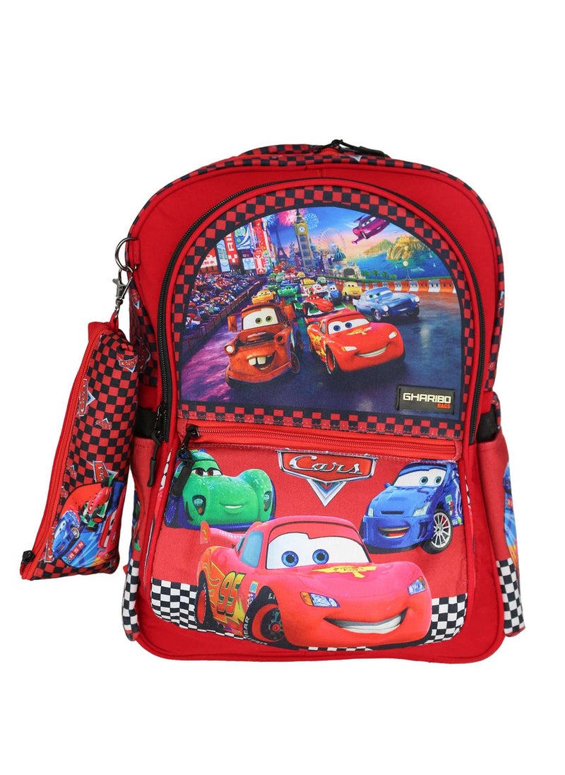 Gharibo Bags - School backpack model 16 Cars - Image 1