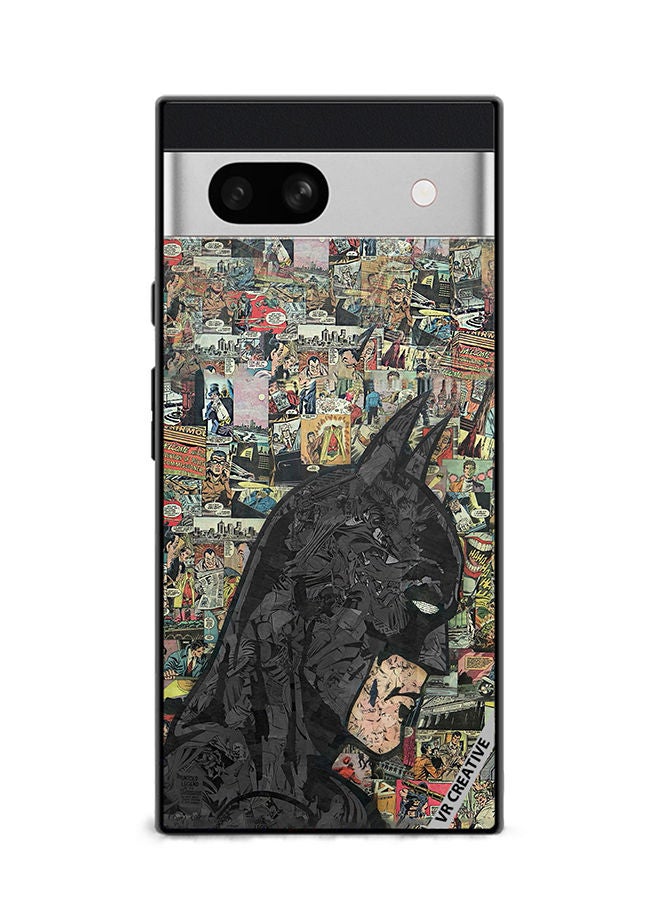 VR CREATIVE Protective Case Cover For Google Pixel 7a Batman Comic Design Multicolour - Image 1