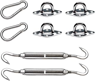 Coolaroo Coolaroo 471934 Large Set Installation Accessories, Shade Sail Hardware, Extreme, Stainless Steel  - Image 1