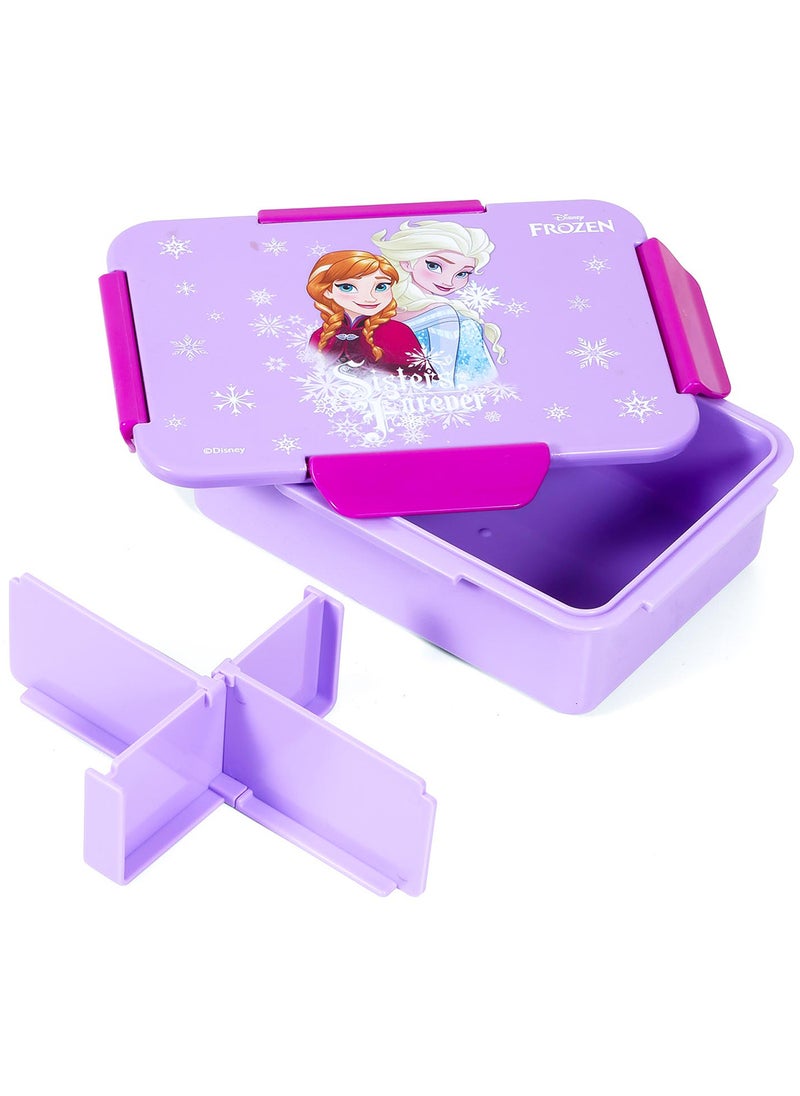 Eazy Kids Disney Frozen Princess 1/2/3/4 Compartment Convertible Bento Lunch Box - Purple  - Image 4