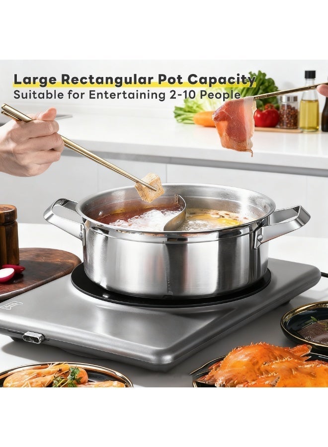 Sharpdo Household Kitchenware Large Capacity Stainless Steel Double-Boiled Pot 28cm - Image 4