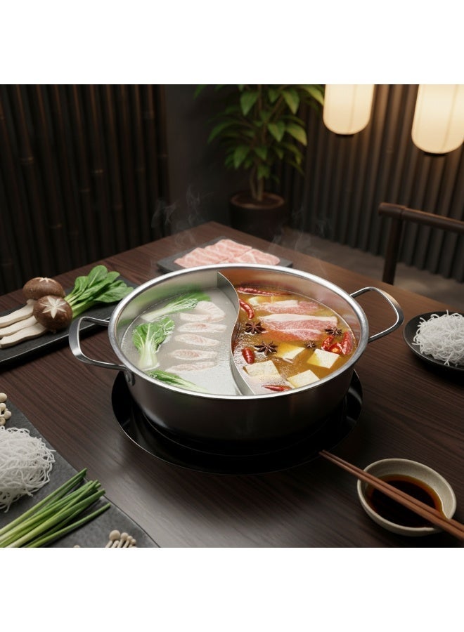 Sharpdo Household Kitchenware Large Capacity Stainless Steel Double-Boiled Pot 28cm - Image 3