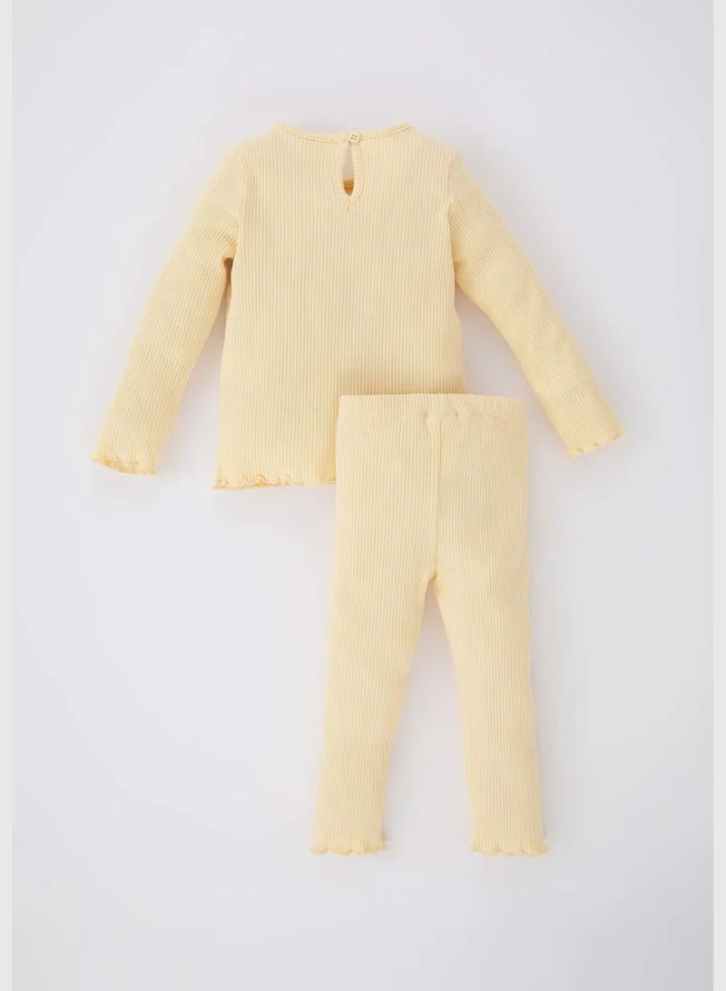 DeFacto 2 Pack BabyGirl Bike Neck Long Sleeve Knitted Set