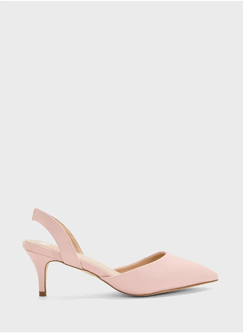 ELLA Mid Heel Pump With Slingback