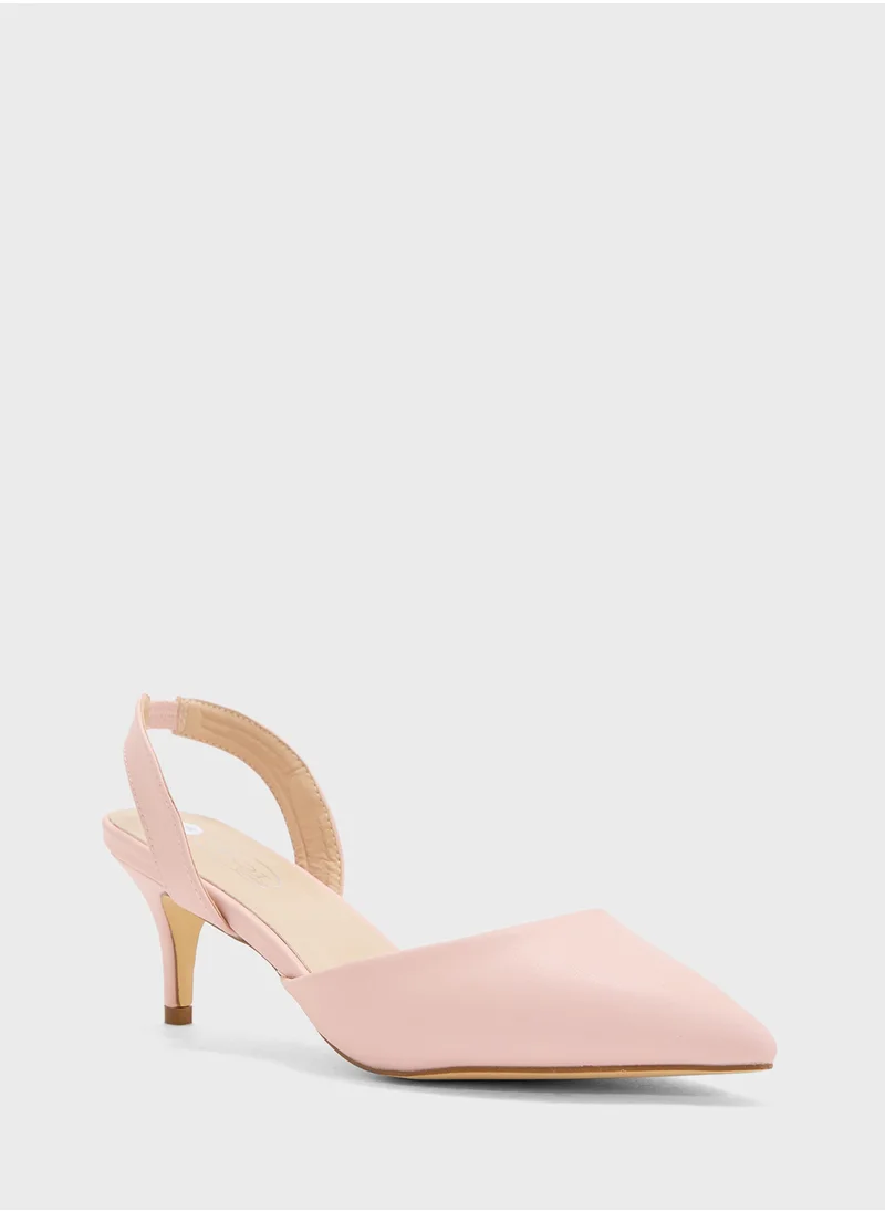 ELLA Mid Heel Pump With Slingback