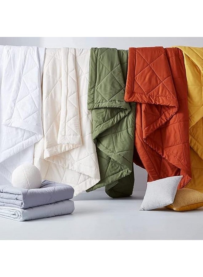 Blizz Mont Hotel Feel Ultra Soft AC Comforter/Quilt/Duvet for Single Bed | Fabric - White Strip 300 TC | Size: 60 inches x 90 inches - Image 3
