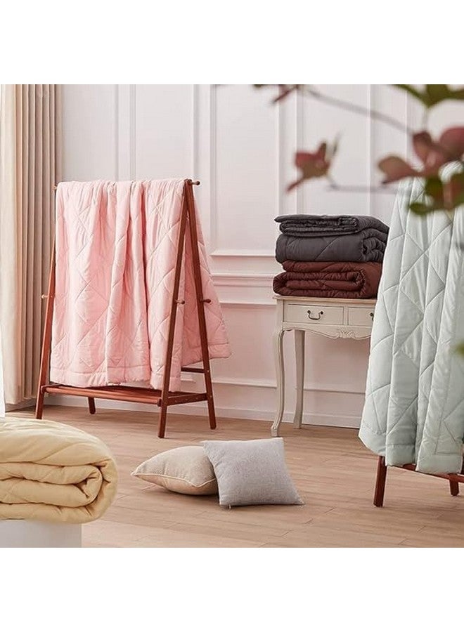 Blizz Mont Hotel Feel Ultra Soft AC Comforter/Quilt/Duvet for Single Bed | Fabric - White Strip 300 TC | Size: 60 inches x 90 inches - Image 4