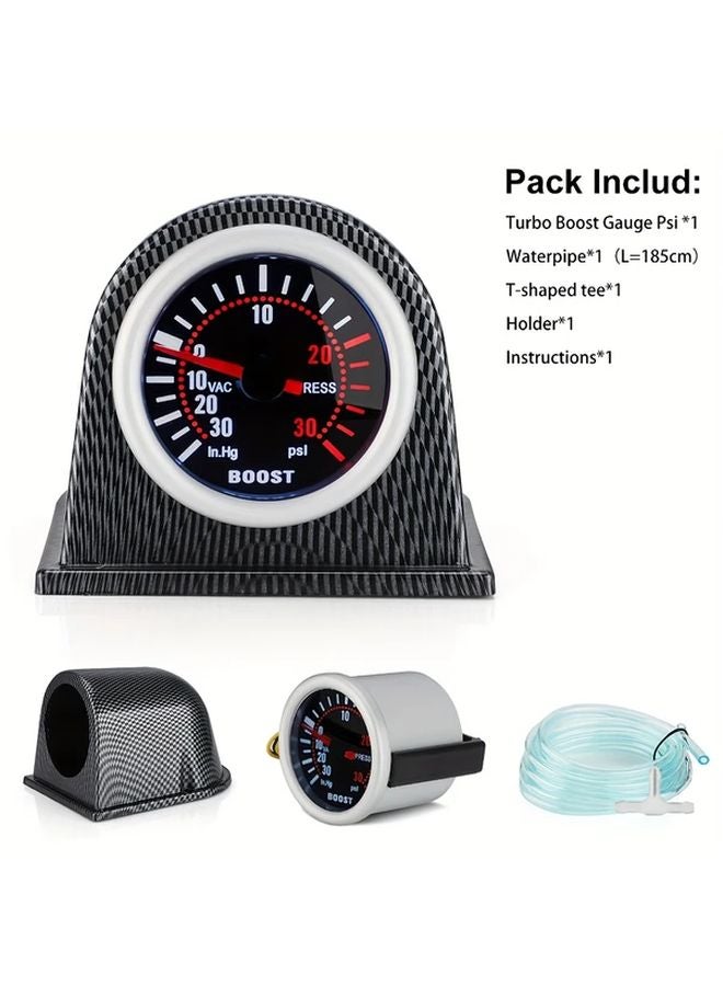 Universal 52mm Car Turbo Boost Gauge Meter Digital LED Smoke Lens 1pc - Image 1