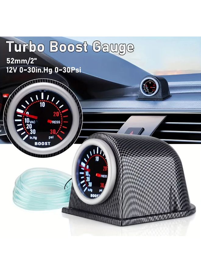 Universal 52mm Car Turbo Boost Gauge Meter Digital LED Smoke Lens 1pc - Image 2
