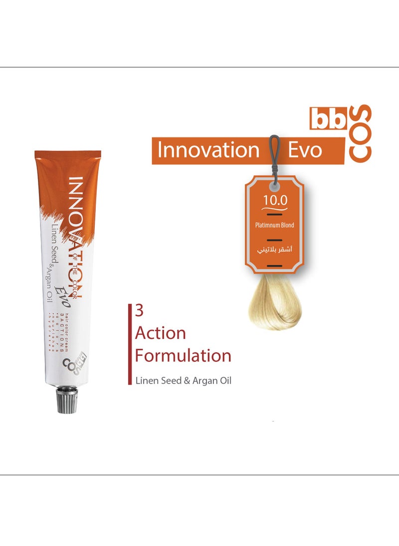 bbcos Innovation Hair Color 100 ml- 10.1 