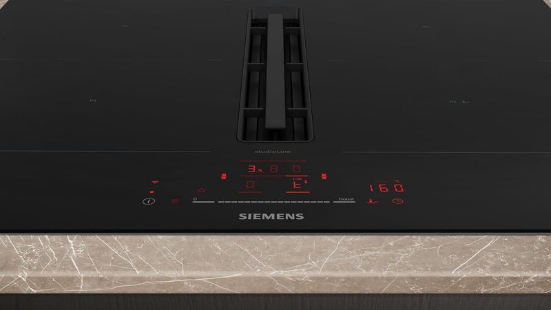 سيمنز iQ500 ED777HQ26E 70 سم موقد حثي مع تهوية مدمجة، touchSlider، Home Connect، موقد هندسة ألمانية، أسود ED777HQ26E أسود--ضمان 3 سنوات - Image 2