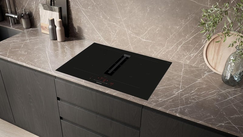 سيمنز iQ500 ED777HQ26E 70 سم موقد حثي مع تهوية مدمجة، touchSlider، Home Connect، موقد هندسة ألمانية، أسود ED777HQ26E أسود--ضمان 3 سنوات - Image 3