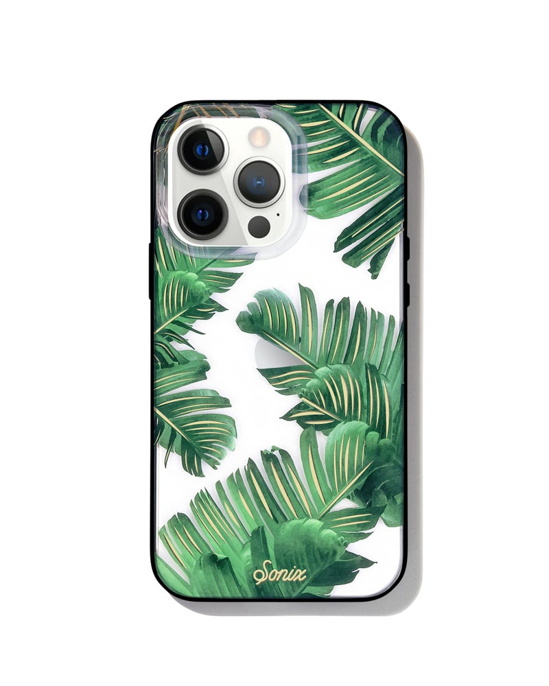 Sonix Phone Case for iPhone 13 Pro 10ft Drop Tested Palm Leaf Print Bahamas - Image 3