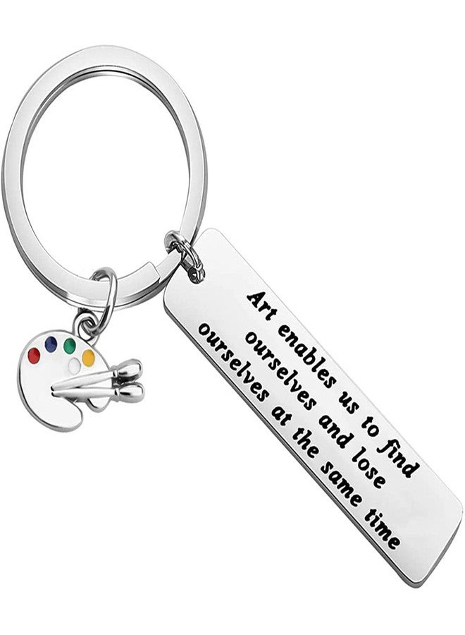 yaozeio Artist Painter Art Teacher Gifts for Women Men, Inspirational Gifts Keychian for Painter Artist Art Student Birthday Christmas Graduation Encouragement Gifts Art Teacher Thank You Keychain - Image 1