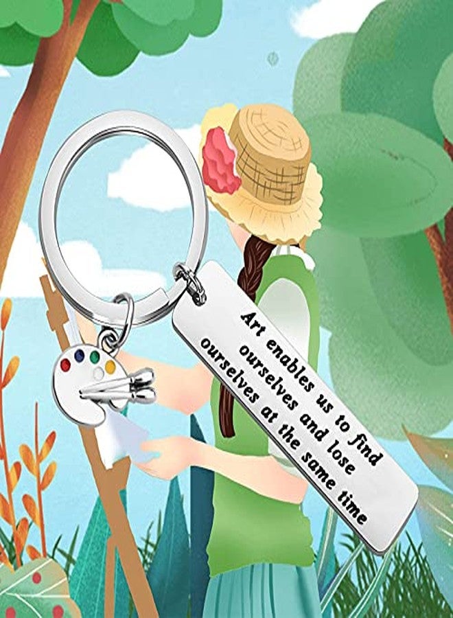 yaozeio Artist Painter Art Teacher Gifts for Women Men, Inspirational Gifts Keychian for Painter Artist Art Student Birthday Christmas Graduation Encouragement Gifts Art Teacher Thank You Keychain - Image 4