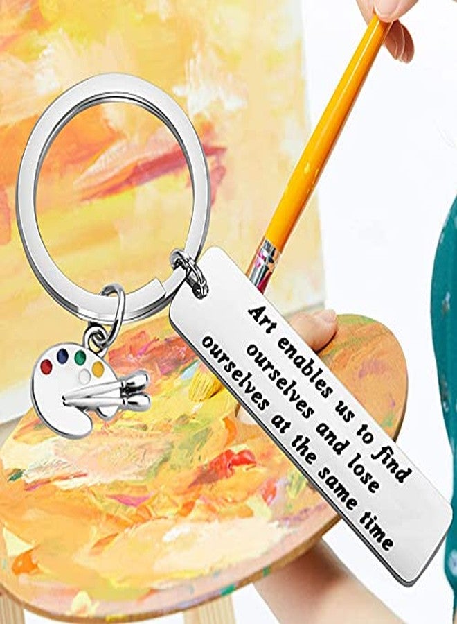 yaozeio Artist Painter Art Teacher Gifts for Women Men, Inspirational Gifts Keychian for Painter Artist Art Student Birthday Christmas Graduation Encouragement Gifts Art Teacher Thank You Keychain - Image 3
