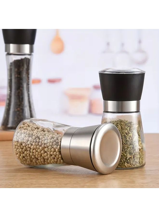 Glass Pepper Grinder Salt And Pepper Mill Set 2pcs For Home - Image 4