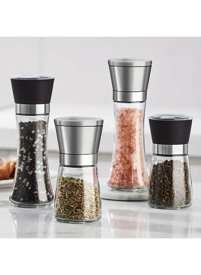 Glass Pepper Grinder Salt And Pepper Mill Set 2pcs For Home - Image 2