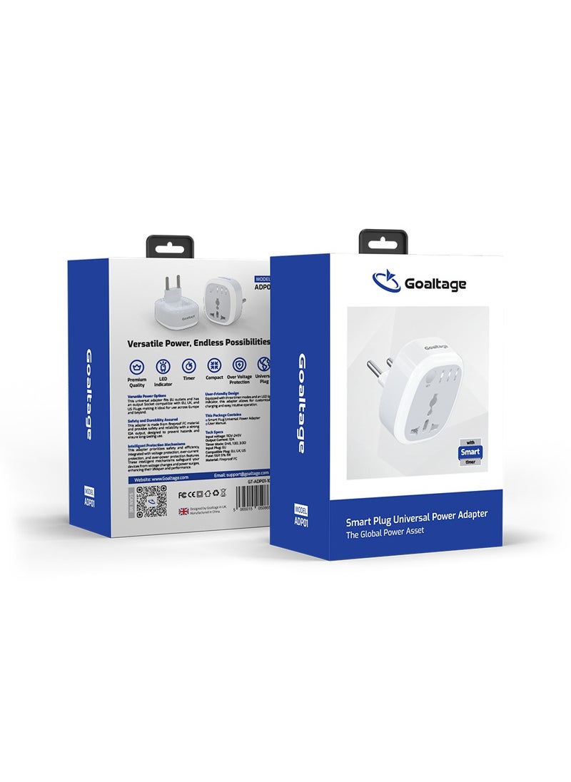 ADP01 SmartPlug Power Adapter with Universal Compatibility and Safety Protection Functionality