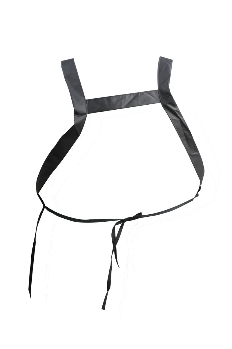 Aeolus Sleeveless Pet Grooming Apparel Wear While You Bathe and Groom Your Dog, Waterproof, Lightweight, One-Size Fit & Adjustable Strap with Pocket, Transparent Apron, White - Image 2