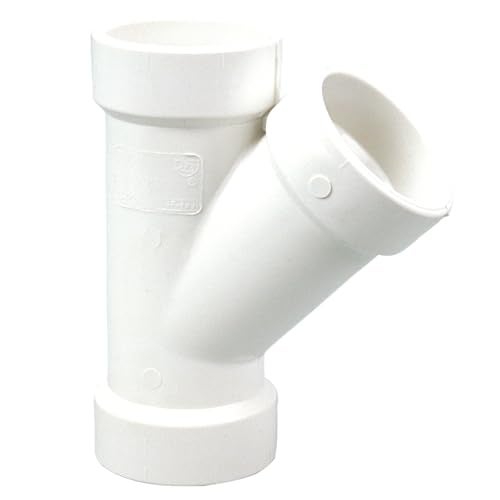 NIBCO - K09026C U4810 2 HXHXH 45 WYE PVC, White, 2" (U48102) - Image 1