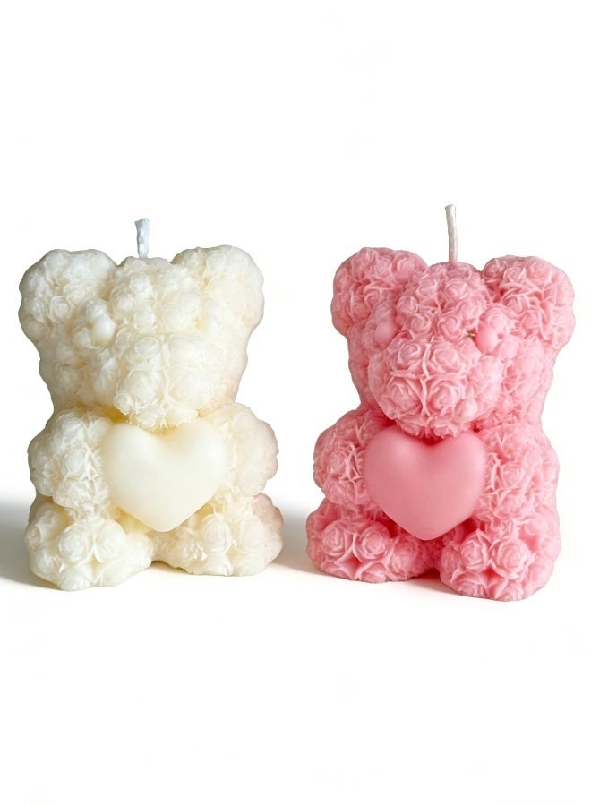 2 PCS Aromatherapy Candles Set Natural Soy Wax Long Lasting Fragrance Perfect for Home Bedroom Living Room Relaxation Stress Relief and Holiday Gift - Image 1