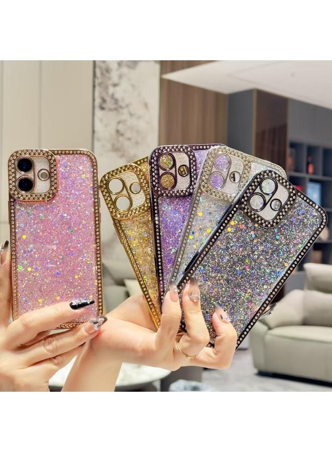 S-TOP Case For iPhone 16 Plus Diamond Glitter Sequins TPU Phone Case - Image 3