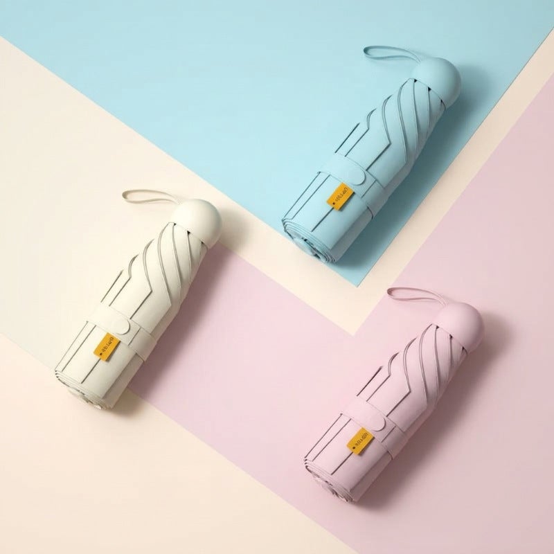 Mini Capsule Sun Umbrella, Portable, UV Protection, Rain or Shine - Image 4